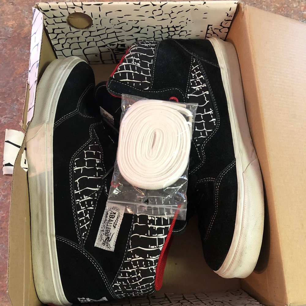 Vans Caballero half-cab Size 11 Red/White/Black